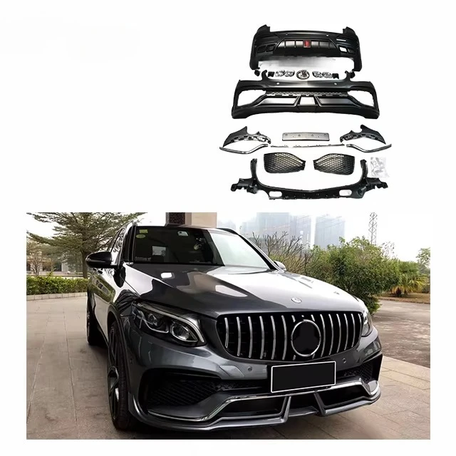 

For Benz GLC X253 16-19 Wald Body Kit Front Bumper Rear Bumper Grille Exhaust