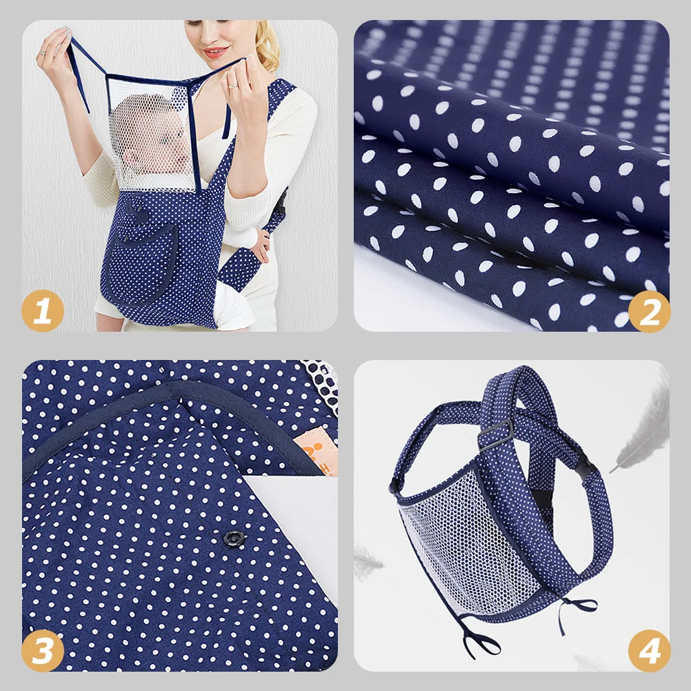 حقيبة ظهر للأطفال قابلة للتعديل وقابلة للتنفس ومريحة للأطفال حديثي الولادة بتصميم مريح