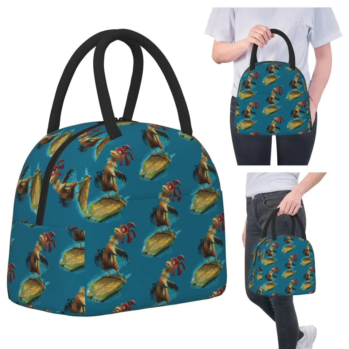 

Chicken Joe Surf Insulated Lunch Bag for Kids School Cooler Thermal Food Box Tote Portable Lunch Boxes Container