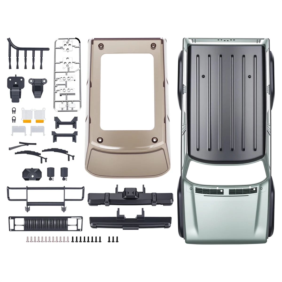 155mm Wheelbase Plastic TRX4M Hardtop Cherokee Body Car Shell for 1/18 RC Crawler TRX4-M Bronco Defender Chassis DIY - view 4