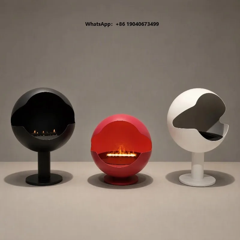Spherical Fireplace  Modern Fireplace Luxury Home Decor Creative  Interior Design Heating xyl