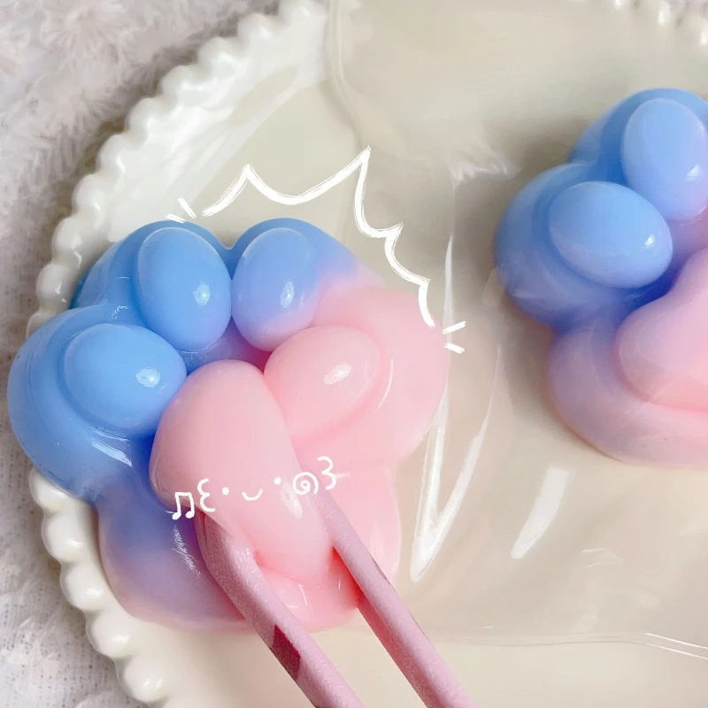 Kawaii Knijp Kat Poot Speelgoed Schattig Knijpen Kat Poot Decomprimeren Speelgoed Stress Ontspannen Speelgoed Klein Feest/Verjaardagscadeau Groothandel