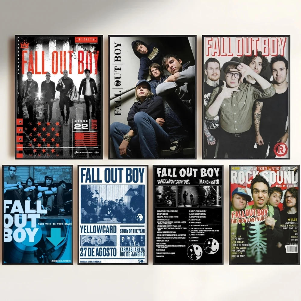 Band F-fall Out Boy Painting Calligraphy Wall Art HD Canvas Oil Painting Posters Prints Home Bedroom Decor Gift