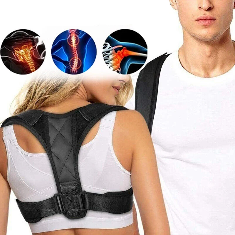 Posture Corrector Adjustable Back Brace Shoulder Support Anti-camel Correction Belt Training Equipment Home Office Men Women