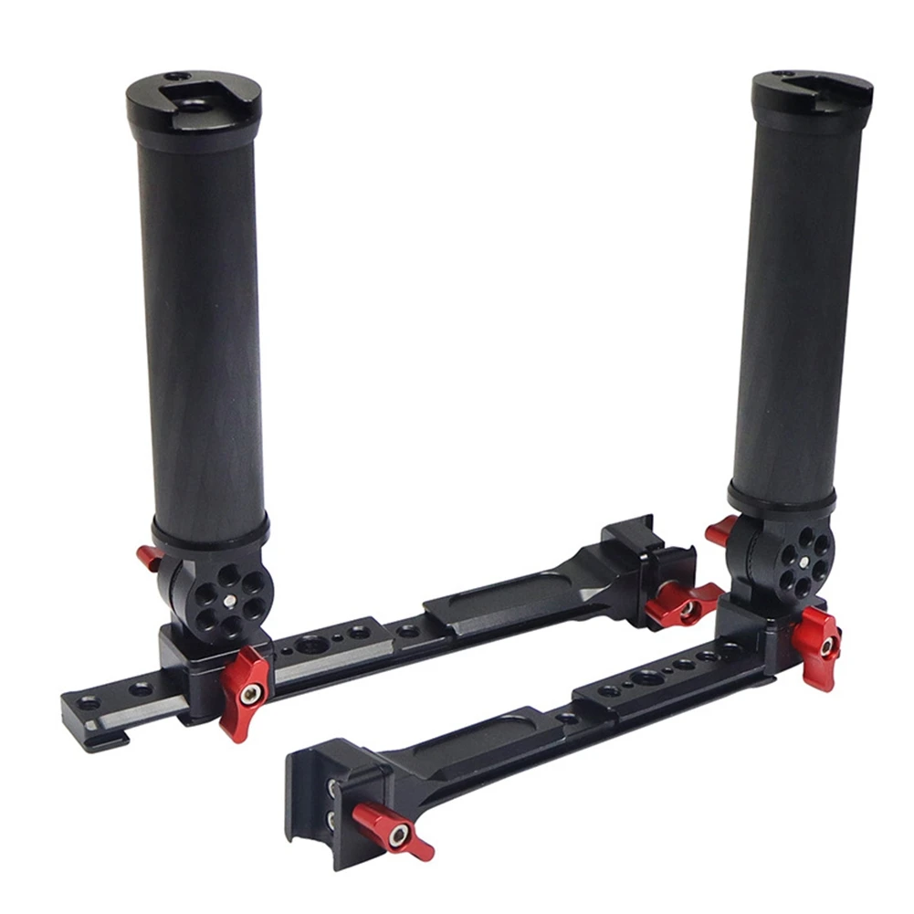 Impugnatura regolabile doppia impugnatura in carbonio supporto per morsetto per impugnatura per DJI Ronin RSC 2 RS2 staffa per Monitor stabilizzatore portatile