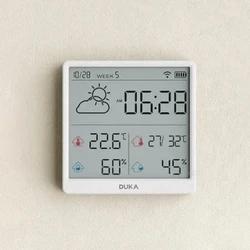 Xiaomi DUKA Wireless Smart Home WIFI temperatura umidità sensore meteo Indoor Outdoor igrometro termometro stazione meteorologica