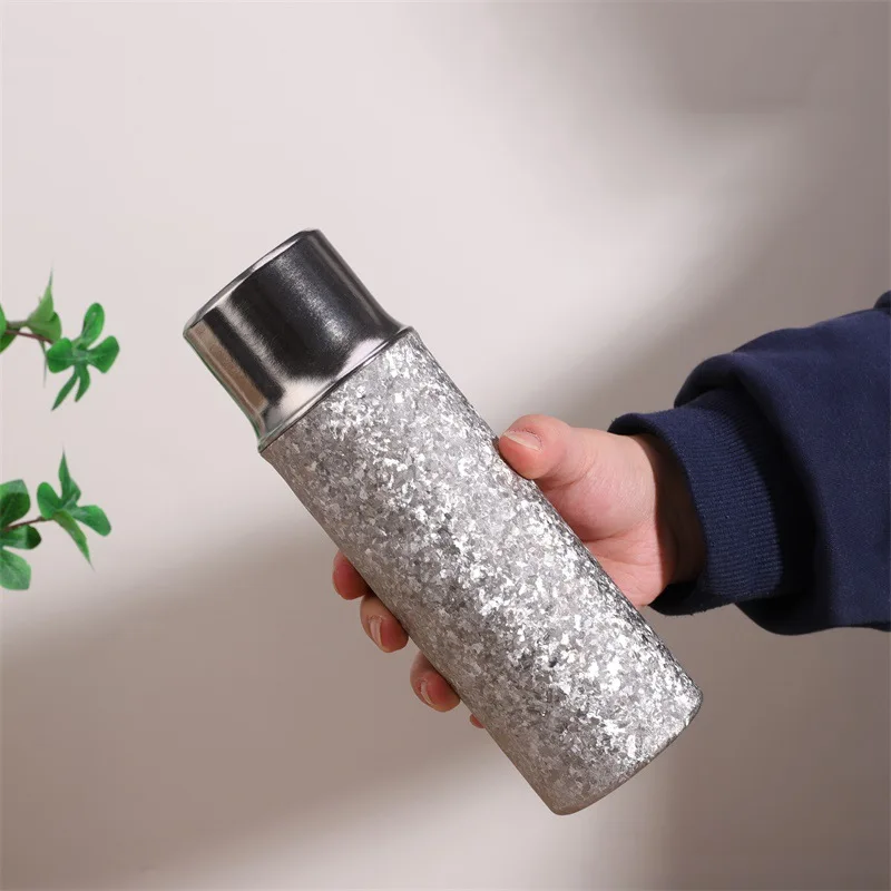 420ml Pure Titanium Thermal Water Bottle With Magnetic Cap And Tea Filter,Business-grade Vacuum THERMOS Cup,Portable Drinkware
