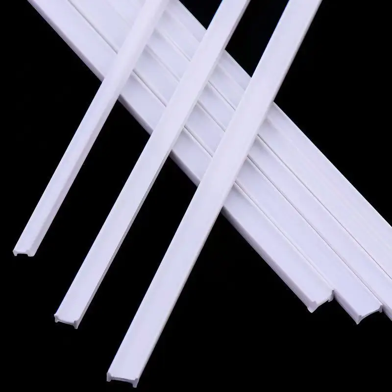 長さ 25 センチメートル ABS ホワイト L/I 字型チューブロッド DIY マイクロランドスケープビルディングハウス建築シーンレイアウト材料ツール 20 ピース/ロット