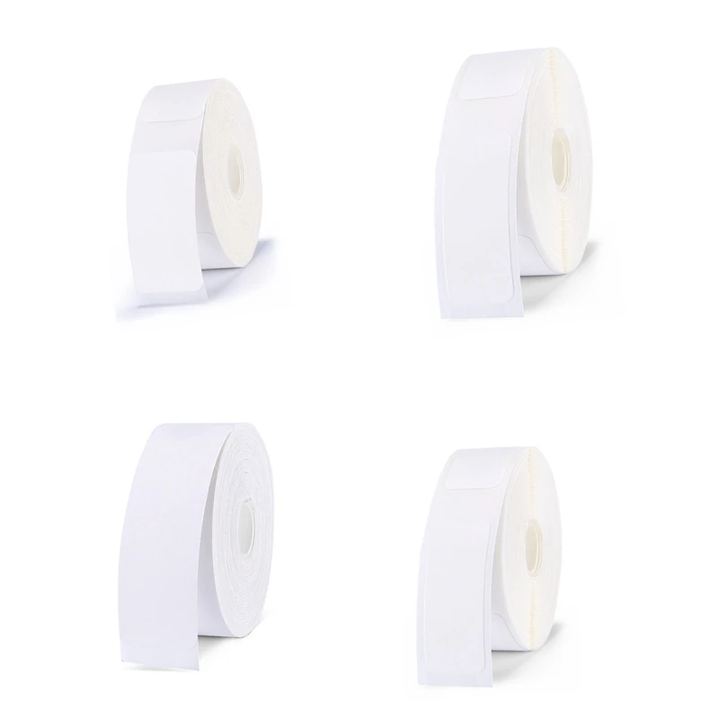 Niimbot D101 D11 D110 White Label Printing Paper Name Sticker Adhesive Book Stationery Labeling Machine Labels Roll