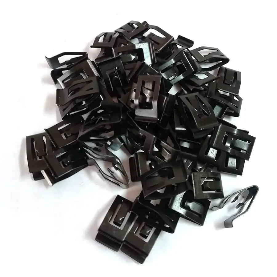 Picture 4: 50PCS Car Dashboard Rivet Fastener Clips Metal Black Bumpers Rivet Fasteners