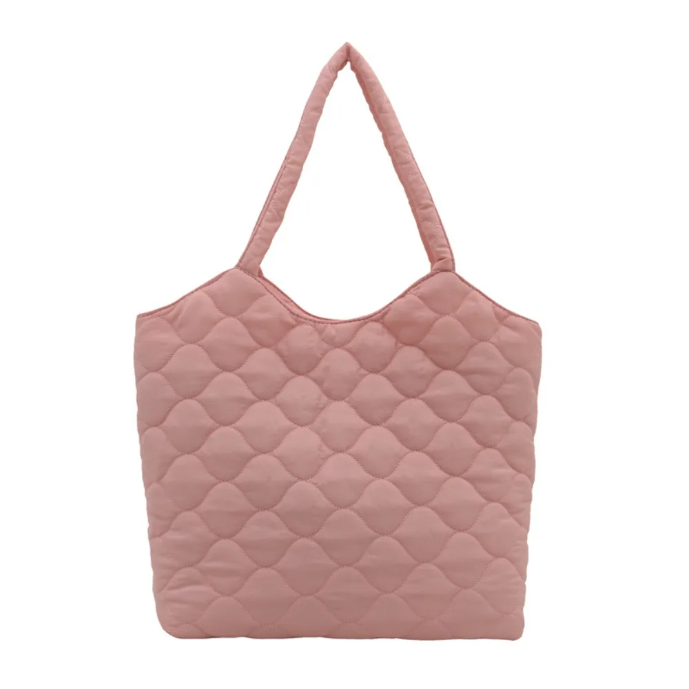 هدية إبداعية حقيبة يد ذات سعة كبيرة قابلة لإعادة الاستخدام حقيبة كتف مقاومة للماء مبطنة من القطن باللون الأسود حقيبة نسائية