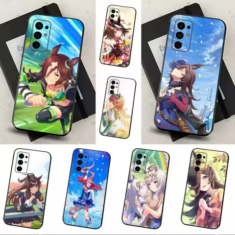 Hot U-Umas Musume Game Phone Case For Samsung Galaxy A91,A80,A73,A72 ,A71,A53A52,A32 ,A31A22,A21s,A20,Black Cover