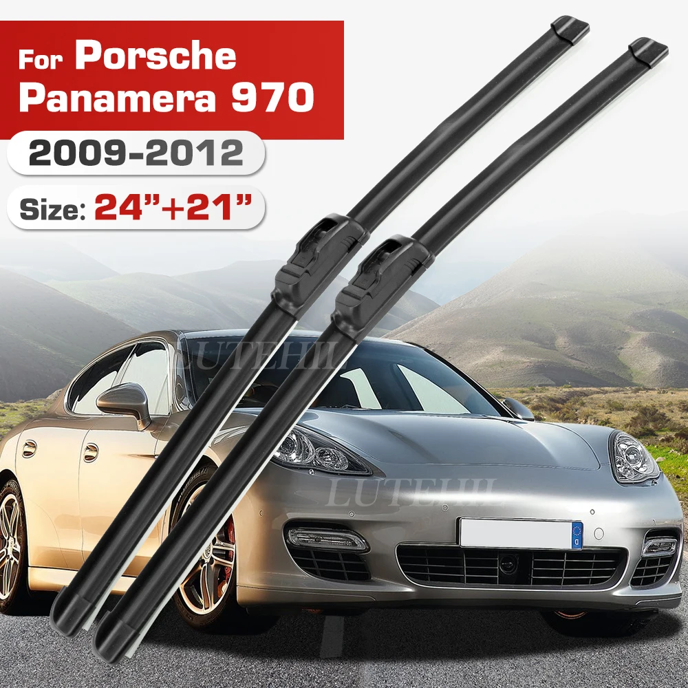 Wischer Für Porsche Panamera 970 2009-2012 2010 2011 Front Klingen Windschutzscheibe Windschutz Fenster Pinsel 24 "+ 21"