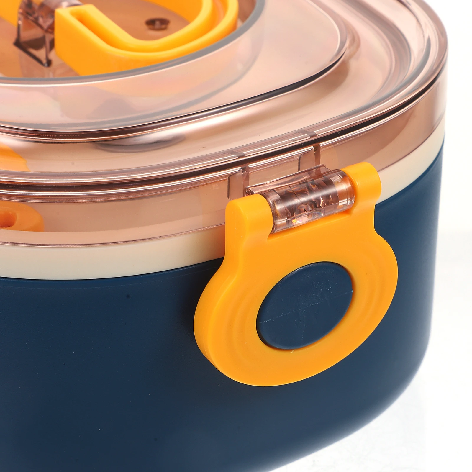 

Stainless Steel Reusable Lunch Container Portable Meal Box Wear Resistant Food Container Household Silicone Camping