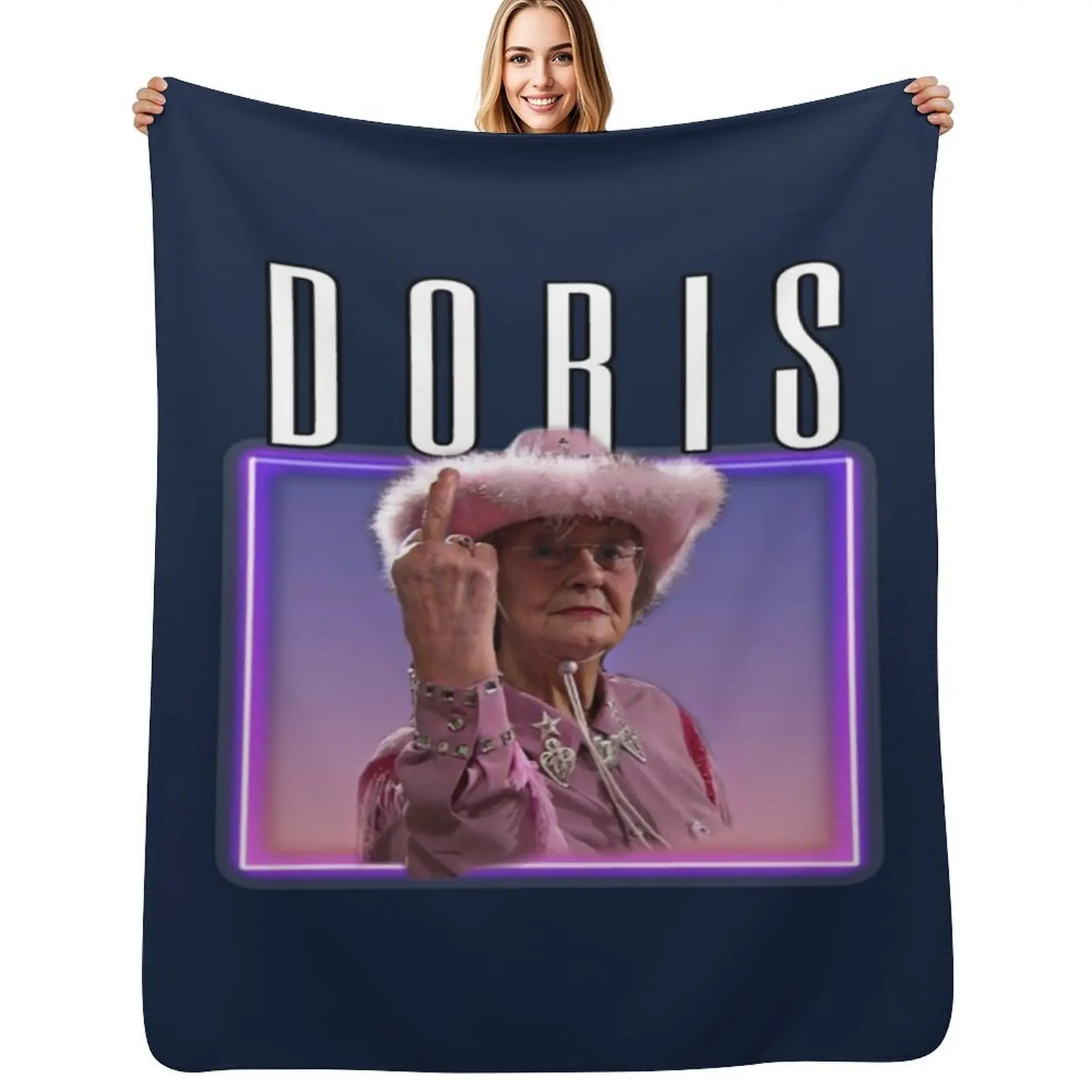 Doris Retro Gavin amp Stacey Throw Blanket Blankets Sofas Of Decoration Shaggy wednesday Hair blankets ands Thin Blankets