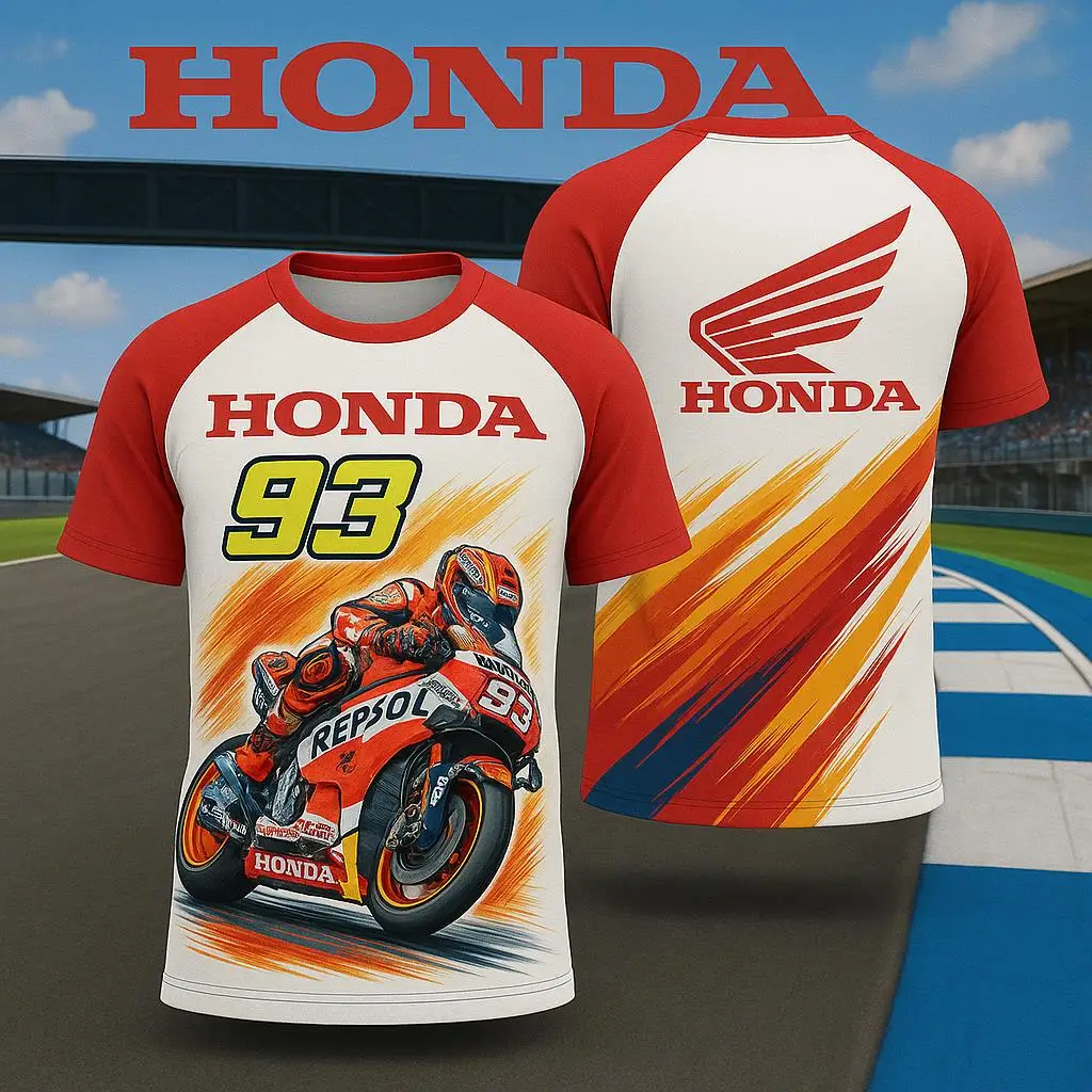 

Honda 2026, уличная мотоциклетная футболка, мужская летняя легкая спортивная футболка, быстросохнущая трикотажная футболка с короткими рукавами, мужская