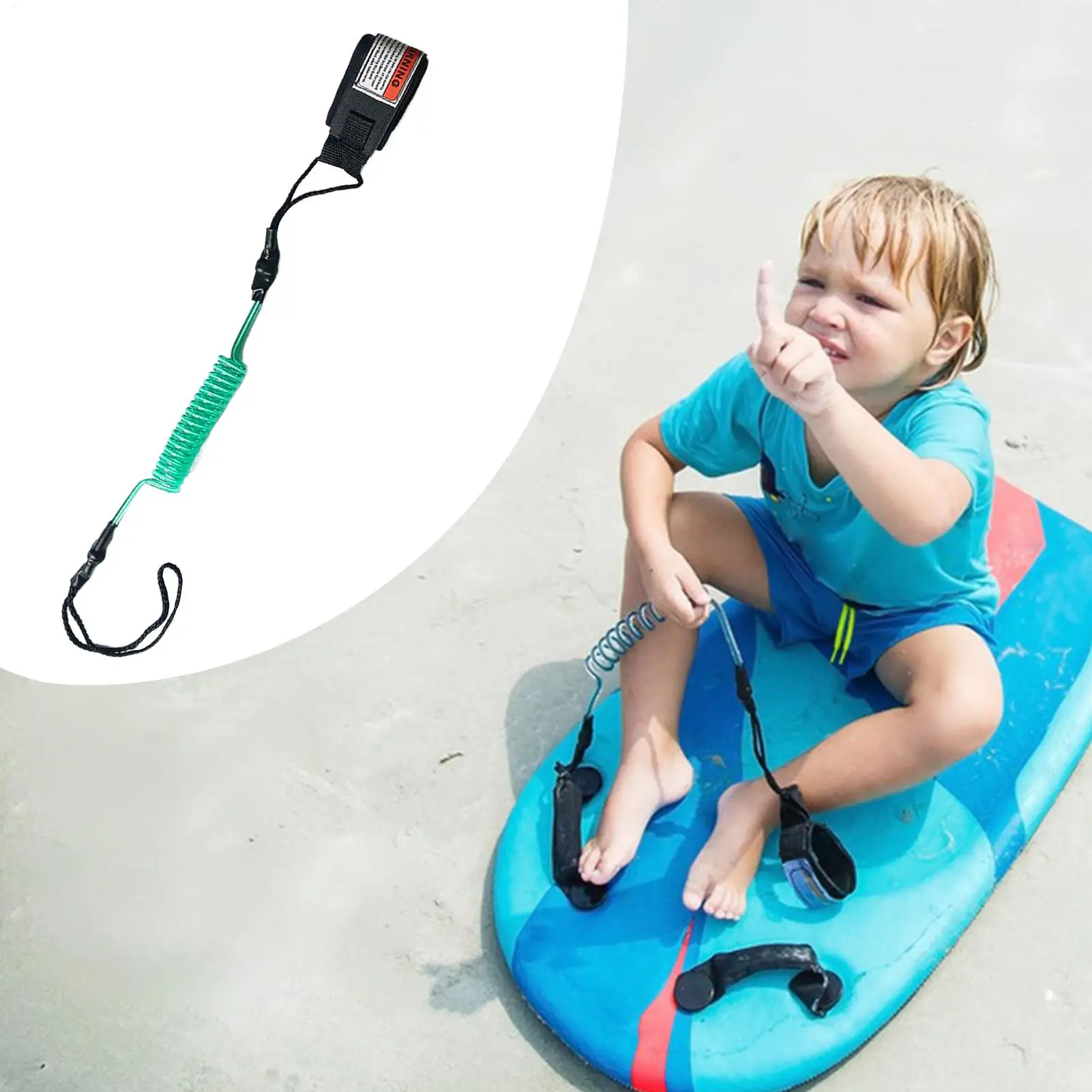 Bodyboard Leash TPU Safety Hand Rope Heat Shrink Surfboard Wrist Strap Lightweight Elastic Replacement for Women Men Youth