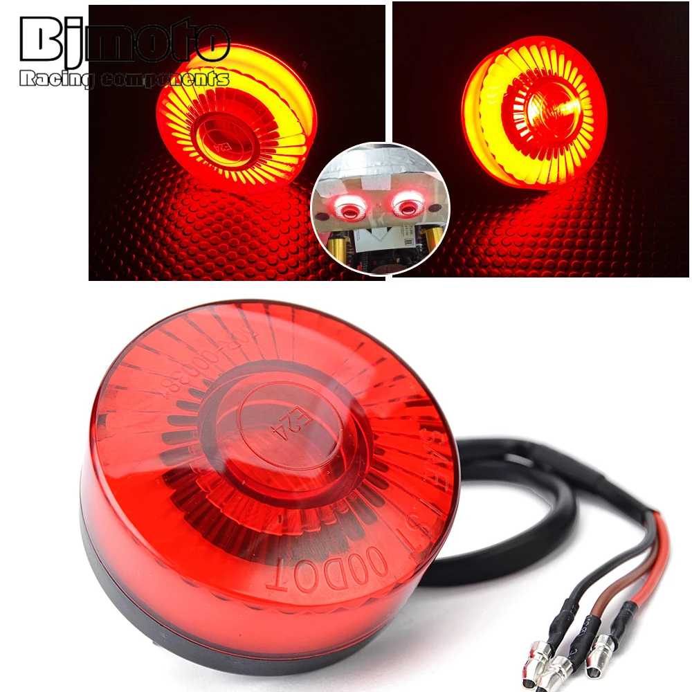 

ATV UTV Motorcycle LED Rear Tail Light Running Brake Stop Light Lamp Taillight For Kawasaki Yamaha Harley Cafe Racer