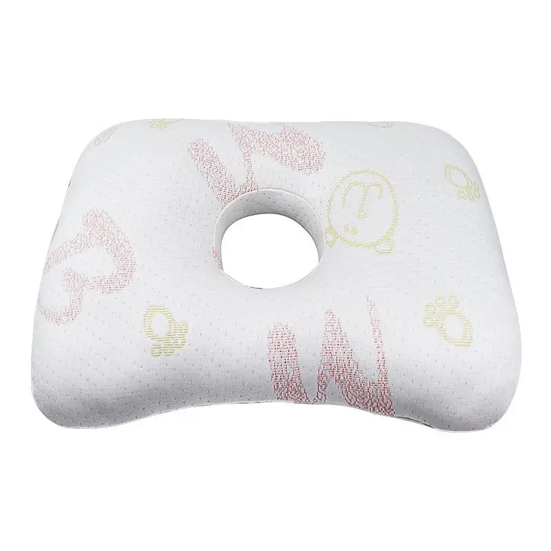 Ademend ergonomisch kussen met oorgat Draagbaar comfortabel oorbelkussen Katoenen vulling Oorpiercingkussen