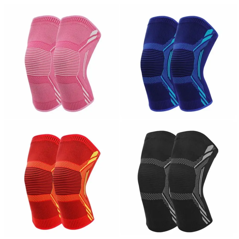 

No-Slip Sport Knee Support Protective Gear Compression Knee Braces Elastic Nylon Breathable Knee Sleeves Running Cycling