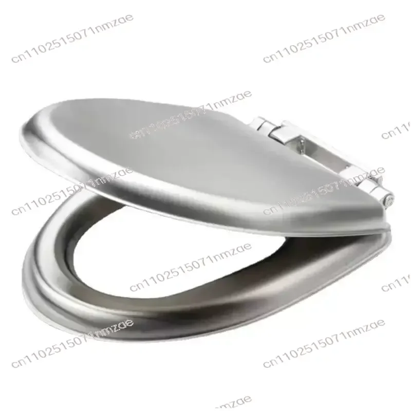 

304 Stainless Steel Toilet Seat Cover Universal Bathroom Toilet Lid