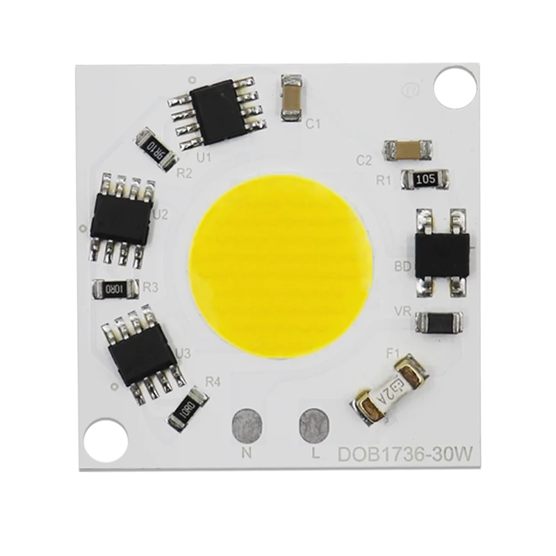 Driverless DOB 220V LED Module 30W COB Chip Lamp Bead Light Full Power Cold Warm White For Outdoor LED Bulb Downlight Spotlight