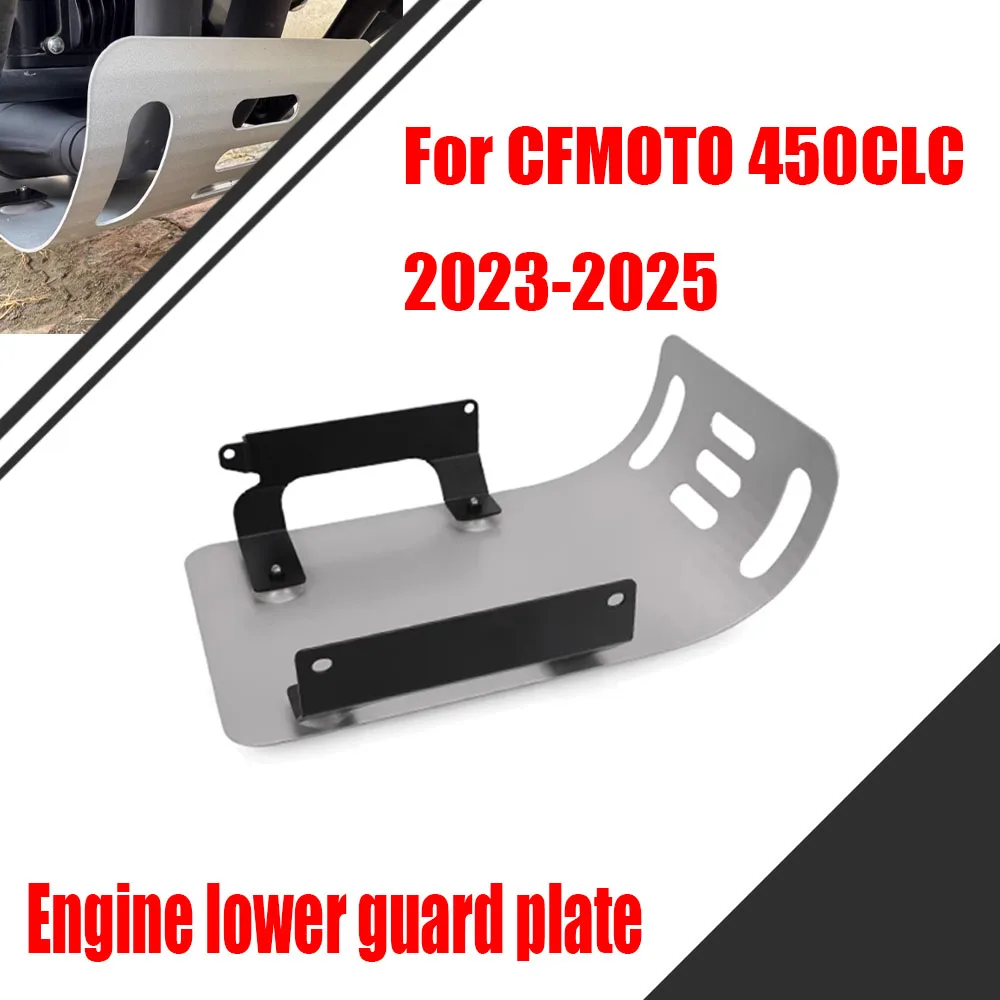 

For CFMOTO 450CLC CLC450 2023-2025 Motorcycle Modified Aluminum Chassis Protection Cover Engine Lower Guard Plate