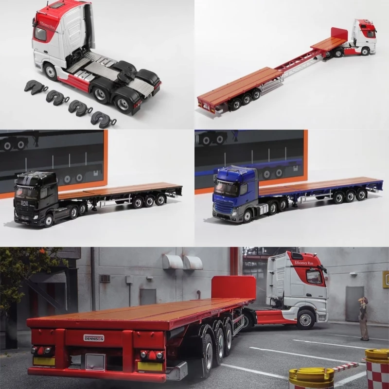 

[PreSale] GCD 1:64 Actros 3 GIGASPACE Sattelzugmaschine Scalable Trailer Blue Black Red White Diecast Model Car