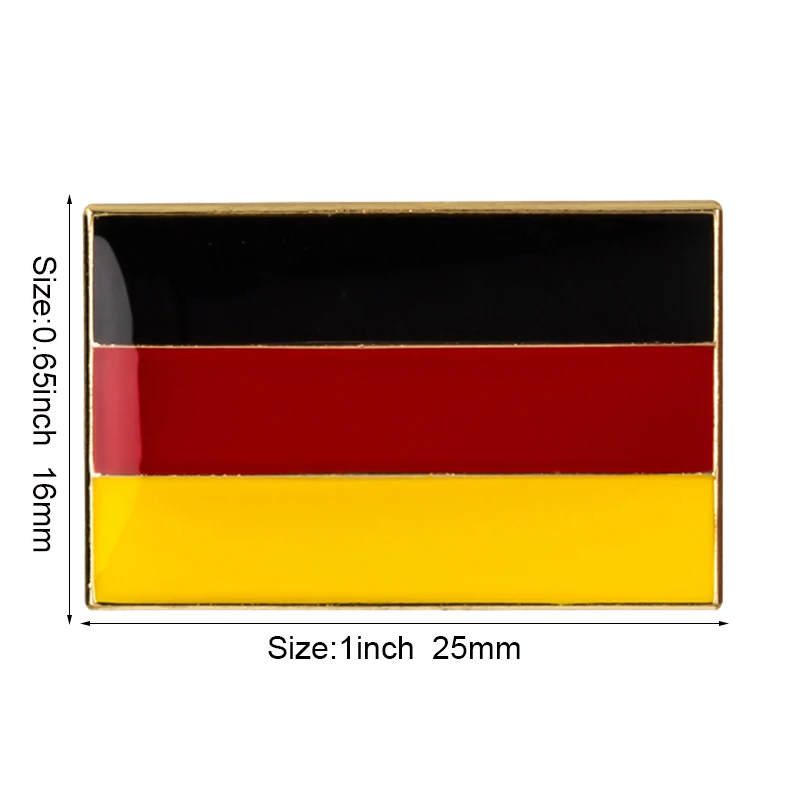 Deutschland-Flagge Metall-Anstecknadel Flaggen-Pin Abzeichen