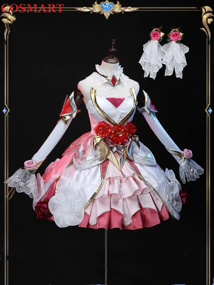 

COSMART Lol Gwen Crystal Roses Women Dress Cosplay Costume Cos Game Anime Party Uniform Hallowen Play Role Clothes Clothing