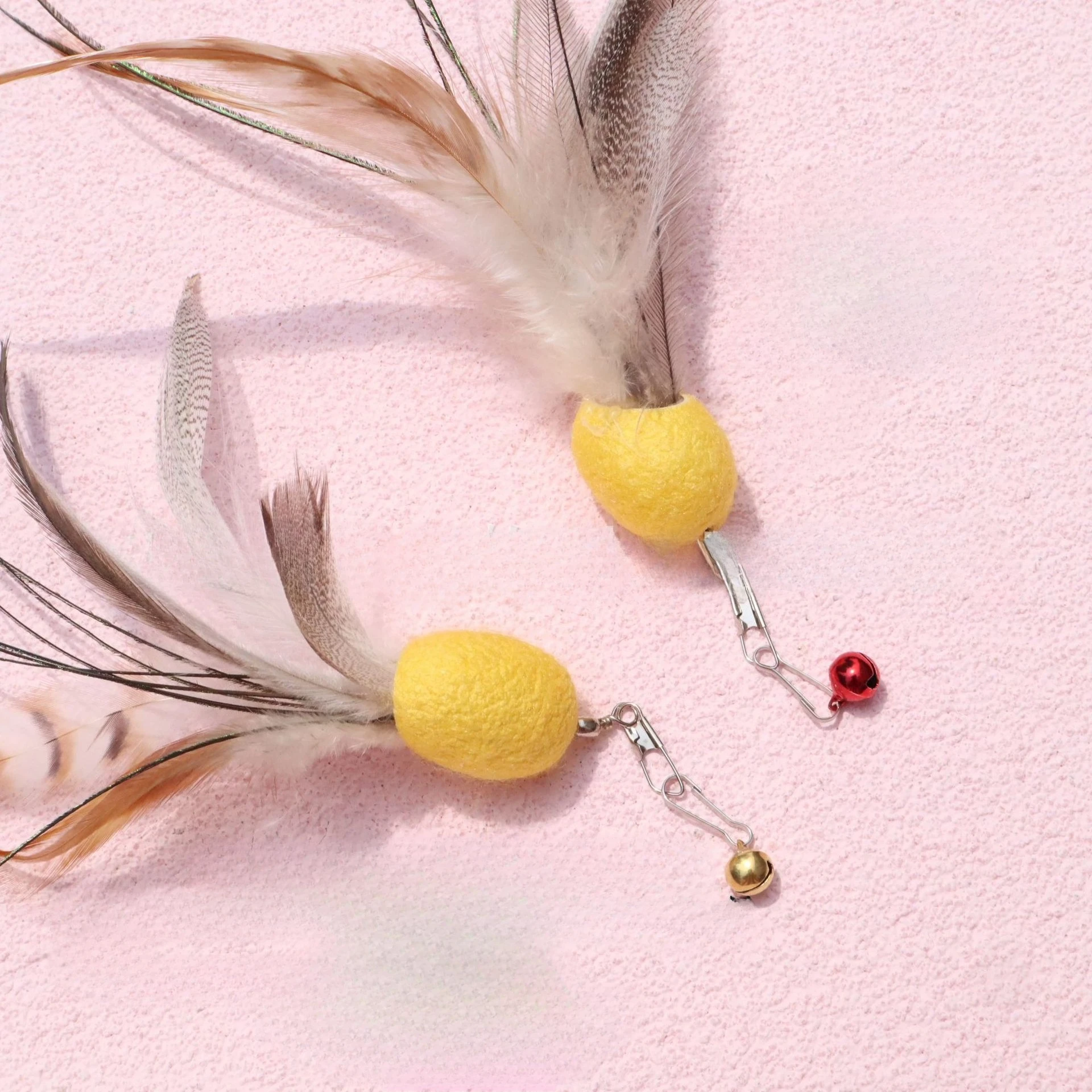 Varita de plumas juguete para gatos con cabezas intercambiables - imagen 3
