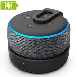 New D3 Battery Base for Amazon Echo Dot 3rd Gen Alexa Speaker Docking Station 16Hrs Playing Rechargable Battery For Echo Dot 3