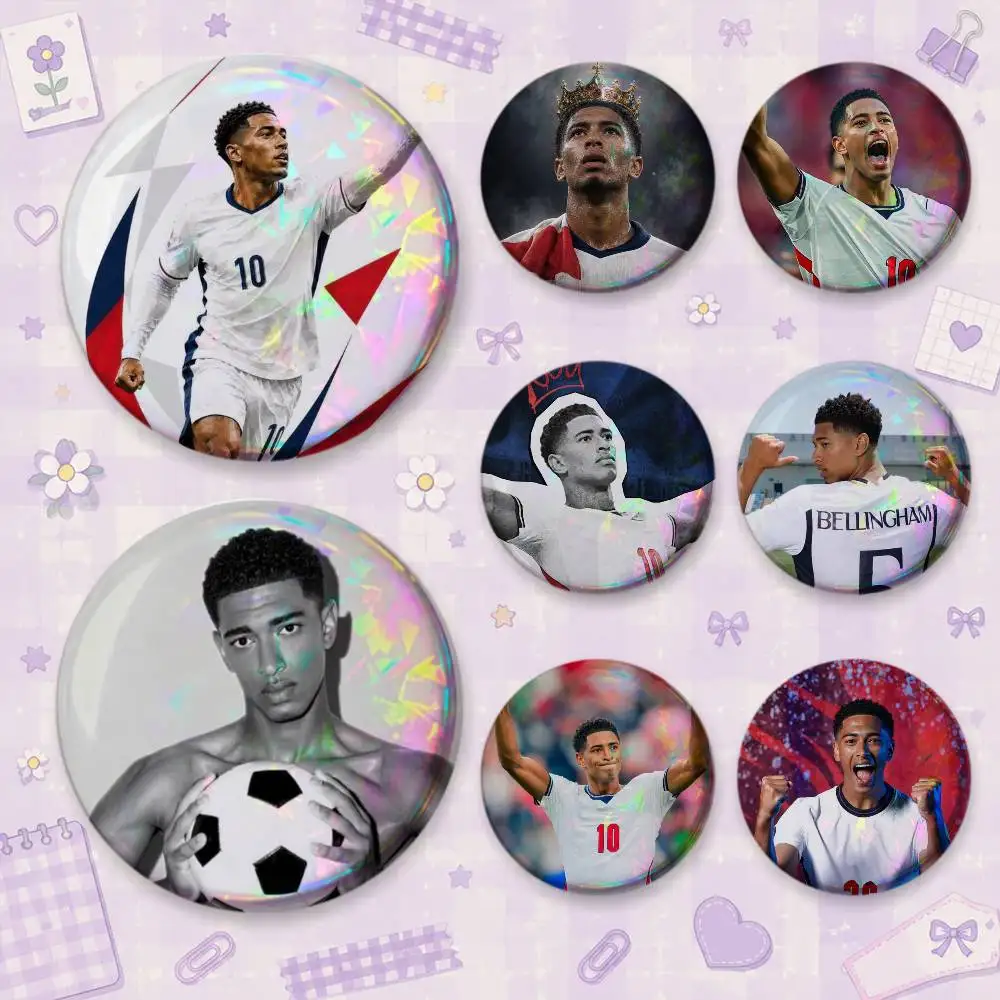 Football j-Jude B-Bellingham Brooches Cartoon Badge Pins Backpack Hat Accessories Friend Gift