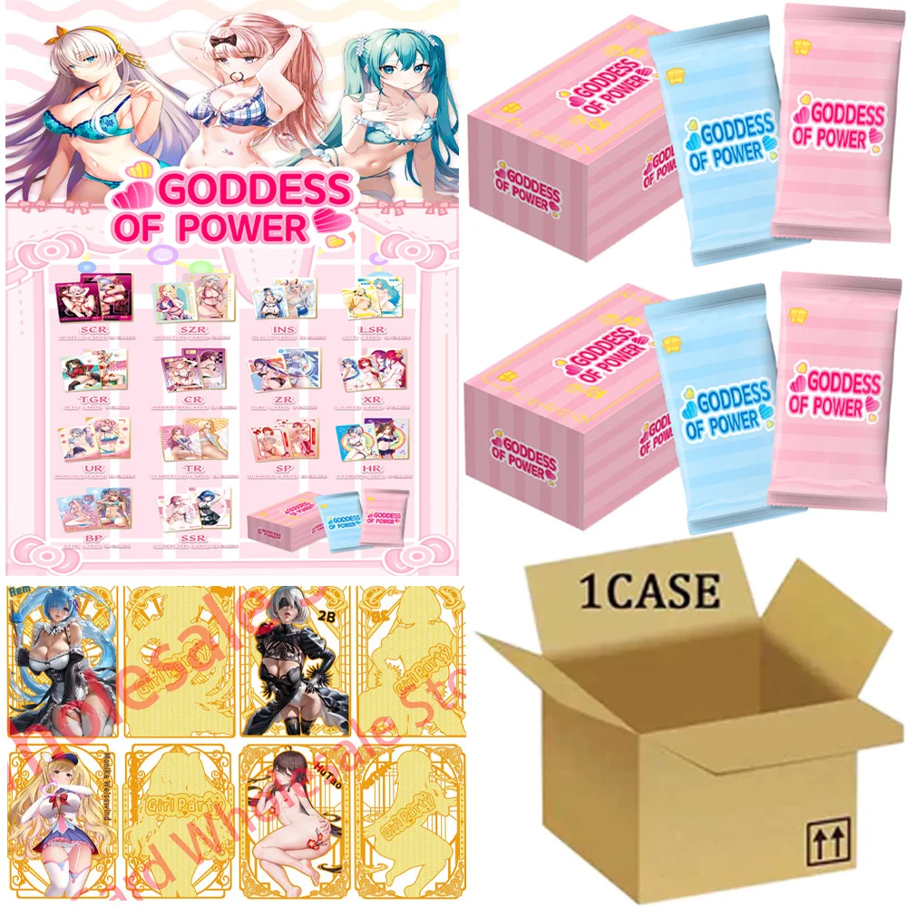 Wholesale New Case Goddeess Of Power Collection Cards Goddess Story Anime Girl Swimsuit Bikini Feast Doujin Toy And Hobbies Gift