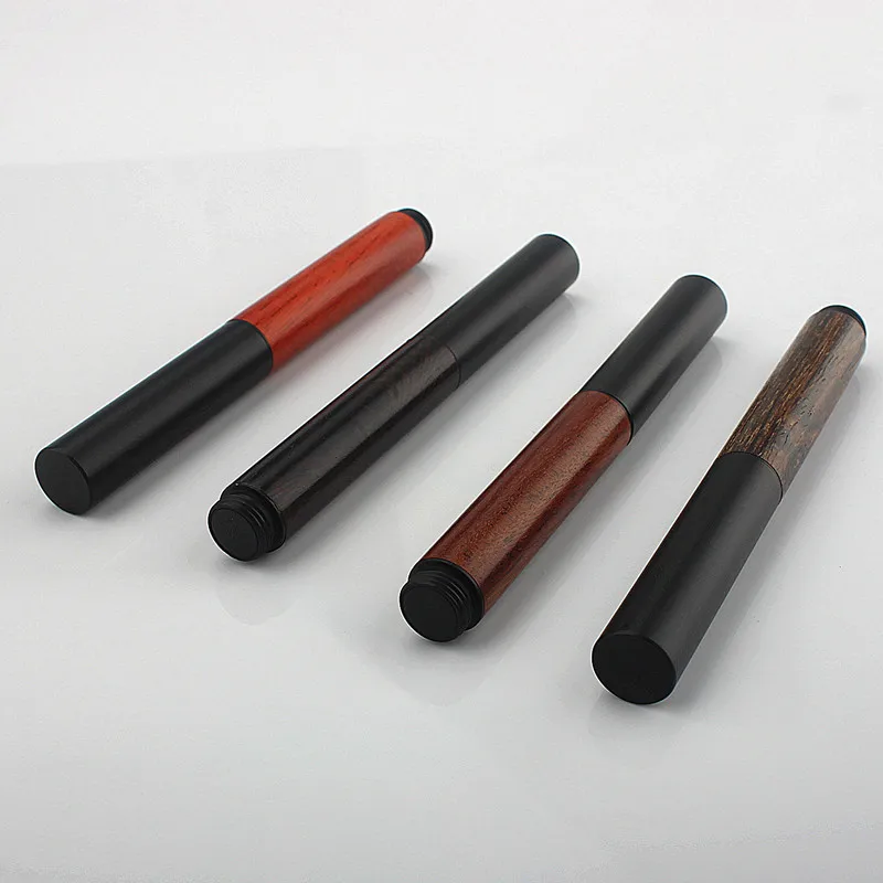 Mini Wooden Fountain Pen High Quality Fine 0.5mm Nib 4 Colors Wood Ink Pens Business Gifts Writing Office School Supplies