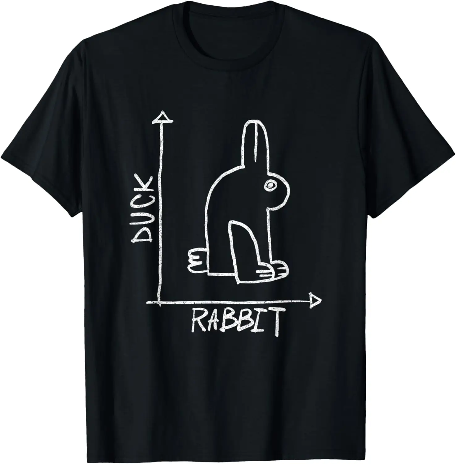 

Funny Science Nerd Duck Rabbit Physics Math Geek Gifts T-Shirt