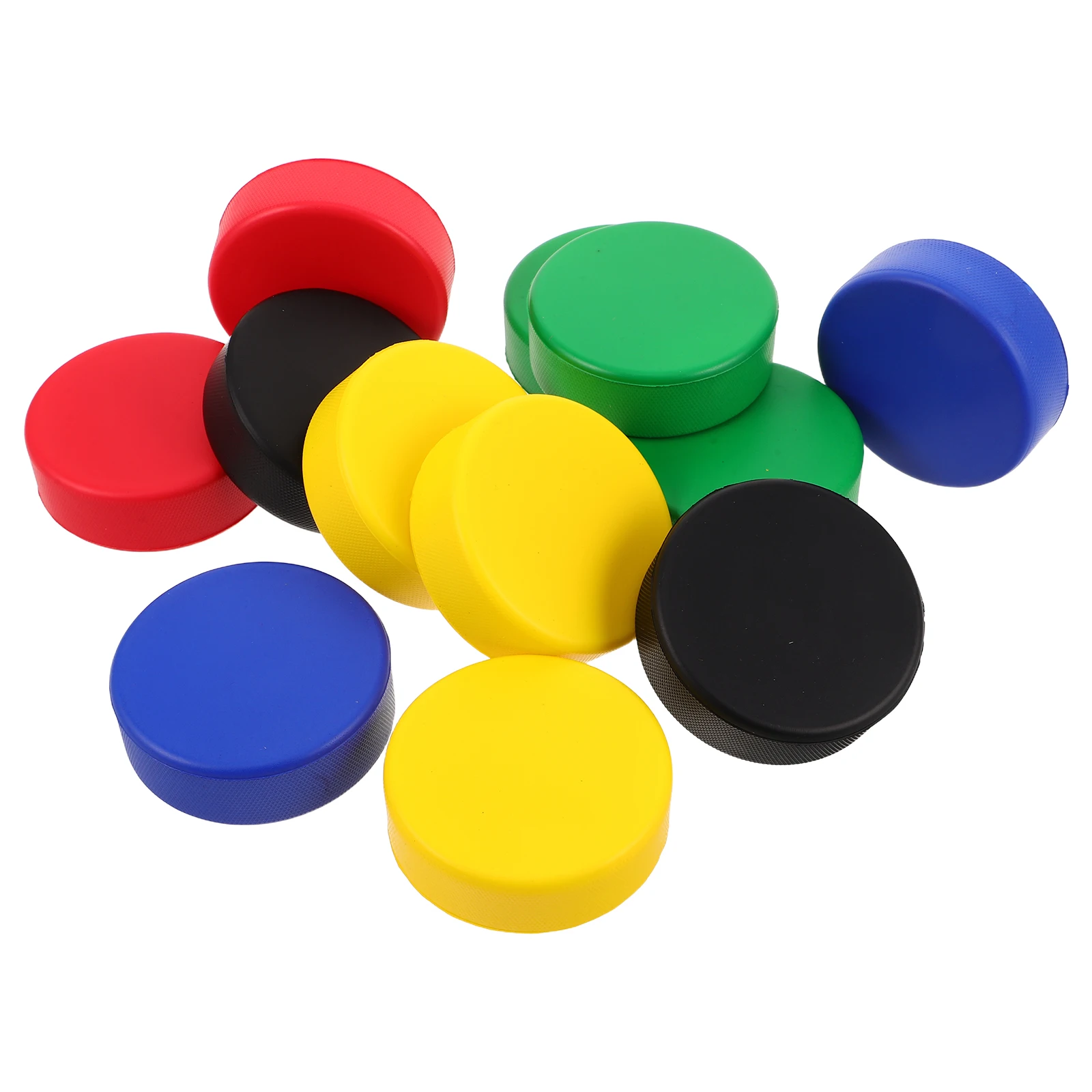 

12pcs Realistic Training Pu Foam Sports Practicing Ice Pucks Indoor Outdoor Equipment Floor Game Pucks Hockey Training Sports