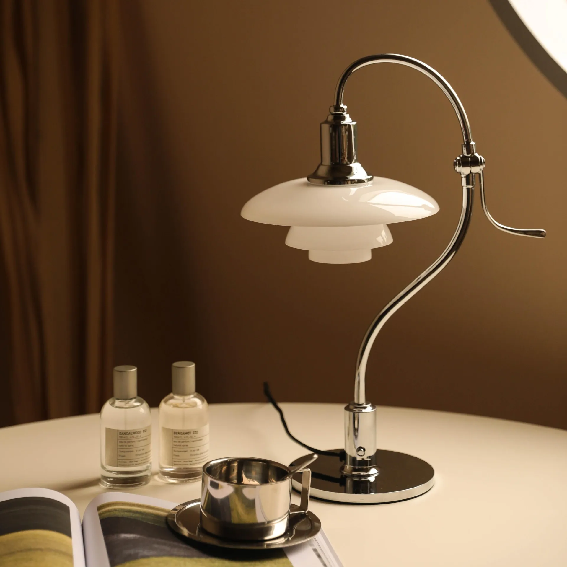 Bedroom bedside lamp minimalist Danish designer creative study desk PH wind chime desk lamp