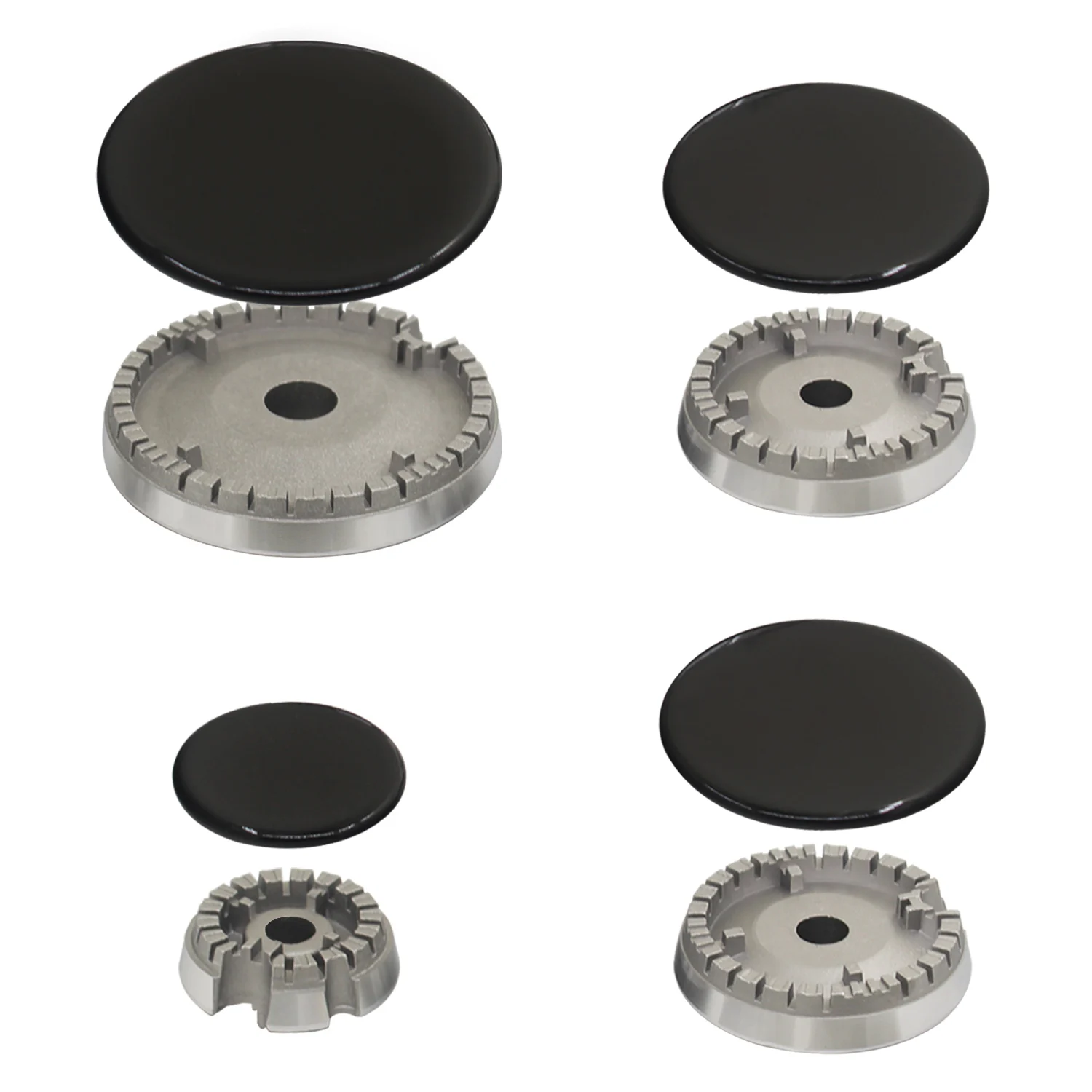 1Set Gas StoveBurner Lid for Oven Gas Hob Burner Flame Surface Gas Stove and Burner Head for Defendi StoveTop Covers Replacement