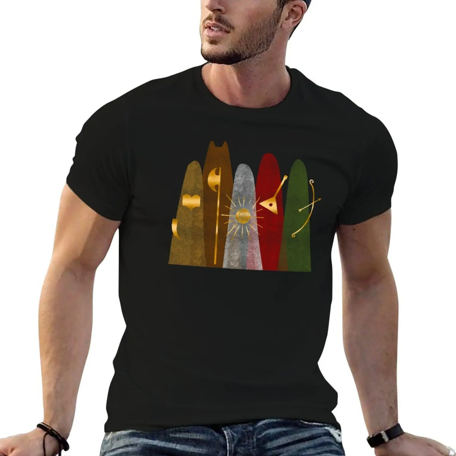 Protectors of the Realm T-Shirt Vintage Print Crew Neck Tee