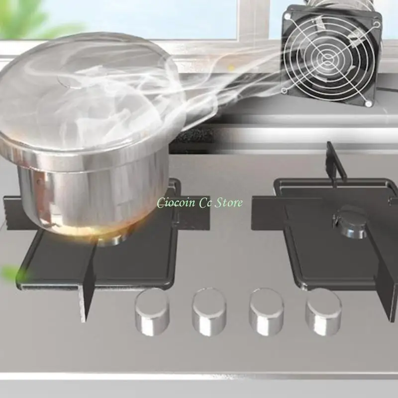 X90F Lightweight Plastic 10cm Duct Fan Ventilation Fan With Speed Regulation For DIY Projects And Workspaces Coolers