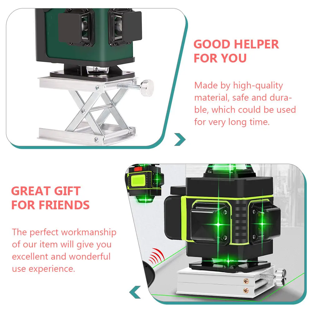 1Pcs Aluminum Alloy Leveling Machine Lifting Platform Durable Lightweight Adjustable Height Lift Rack for Leveling Equipment