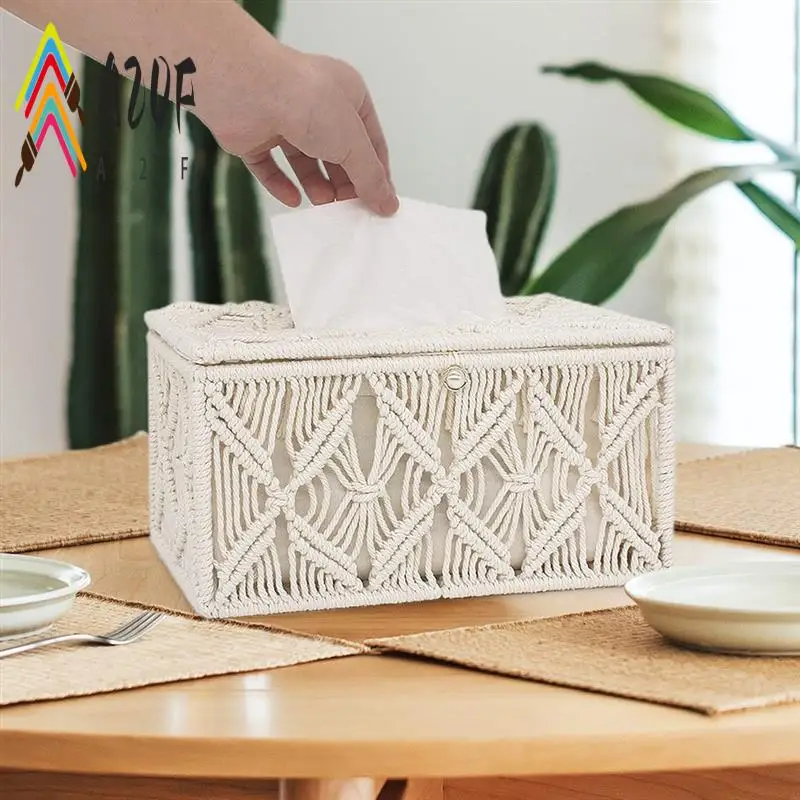 

A20F-Tissue Box Cover Rectangle, Paper Tissue Holder Napkin Tissues Organizer, Home Decor For Dresser Living Room Office
