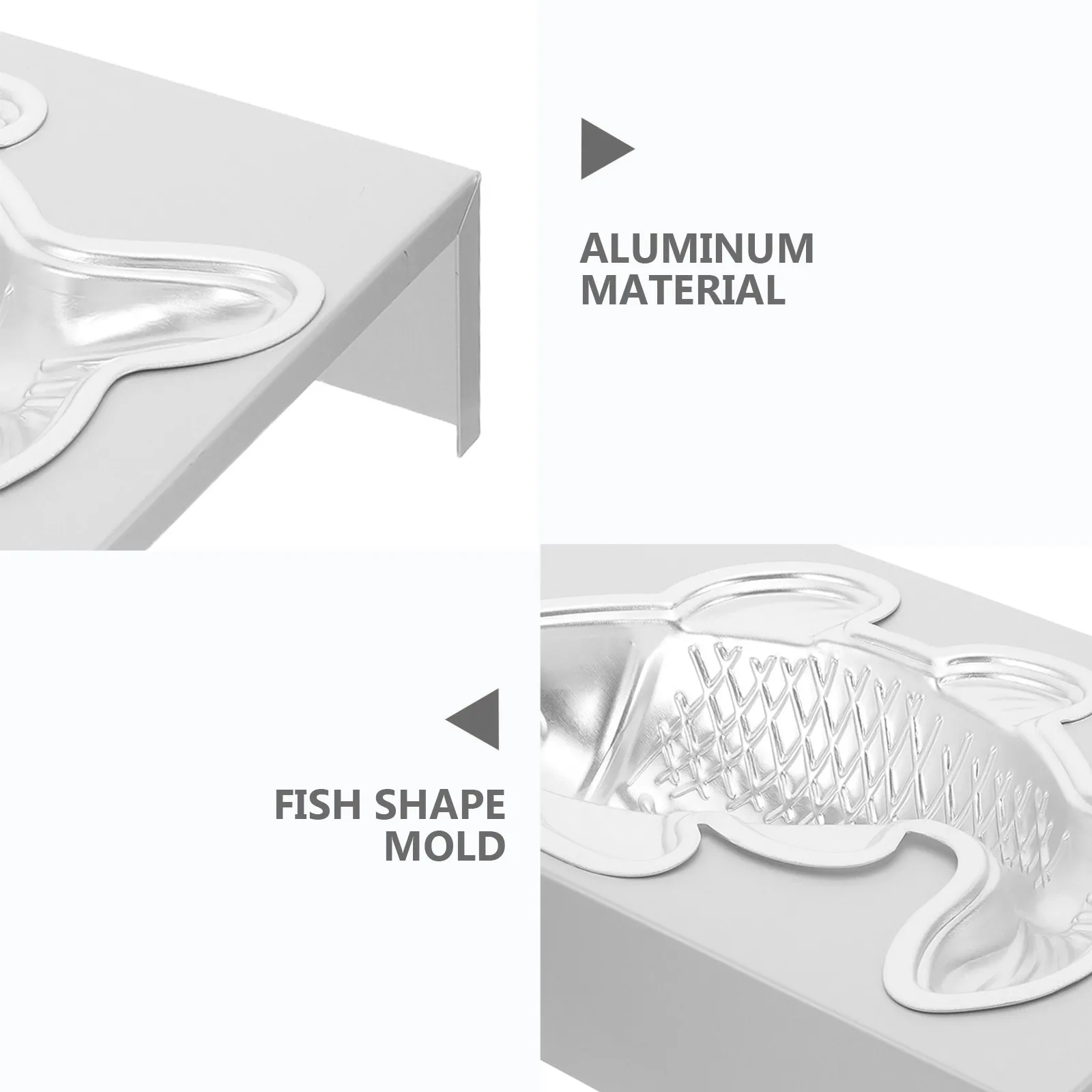 3D Aluminum Fish-Shaped Baking Pan Set – Non-Stick Carp Mold for Chocolate Truffles, Mousse, Jelly & Cake Decorating