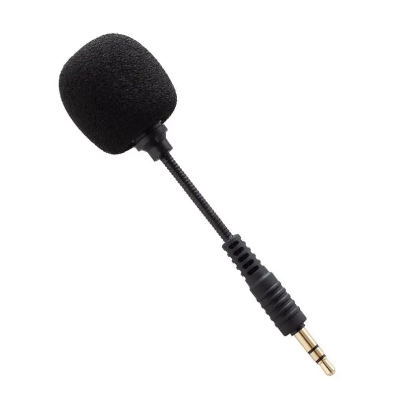 3.5mm Jack Mini Microphone Mini Condenser Microphone 360 Degree Bent Clear Voice Microphone 3.55 Mm Jack Mini Microphone Clip