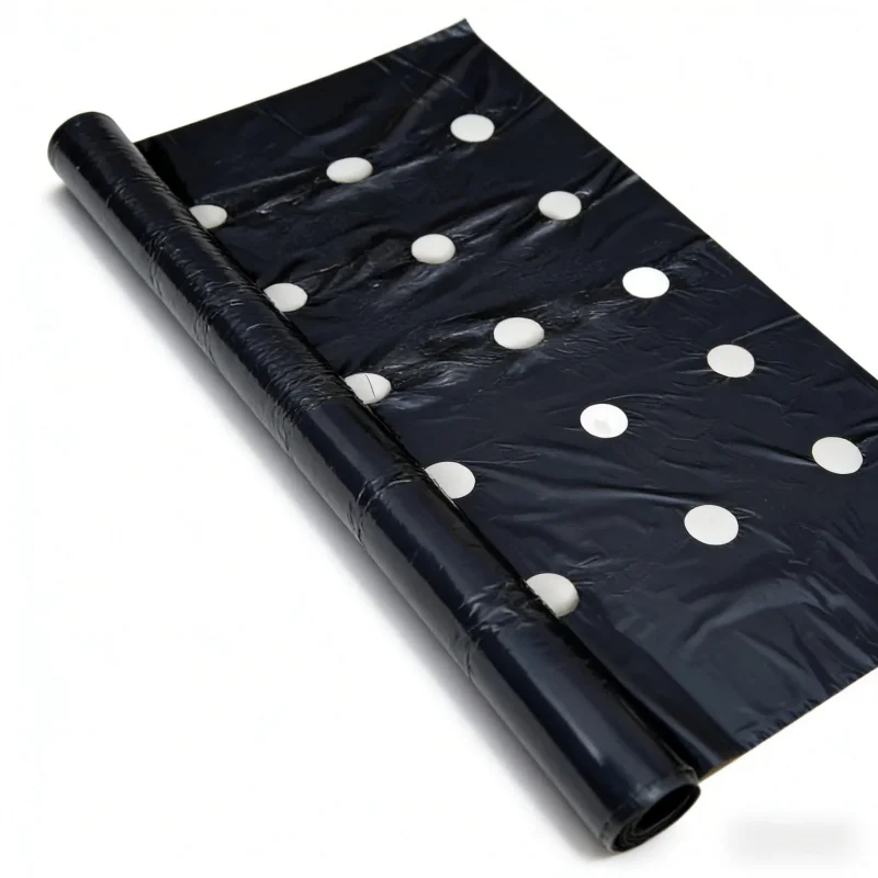 

Greenhouse Vegetable Special Weed Control Mat0.95m×5000cmPerforated Plastic Heavy Duty Weed Barrier for Lawn