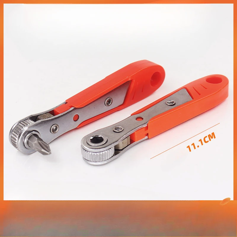 BIESUO 36-tooth Ratchet Screwdriver Narrow Space Gap Maintenance Operation Batch-head Socket L-shaped Corner Wrench