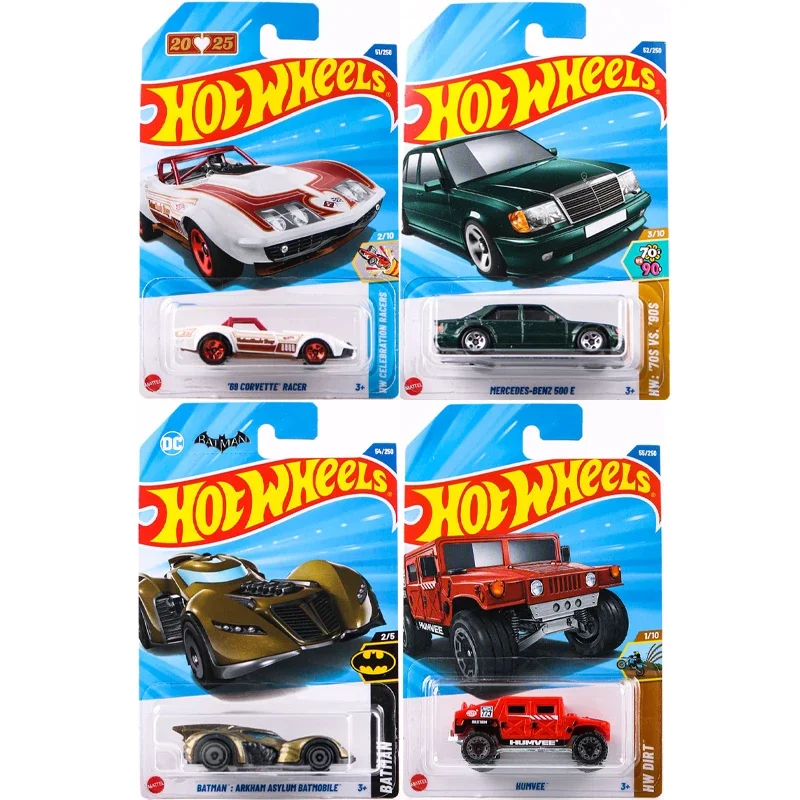 Nova caixa Hot Wheels 2025 C, Mercedes 500 E Porsche 911 GT3 Chevy Camaro Diecast modelo de veículo carros, envio agora