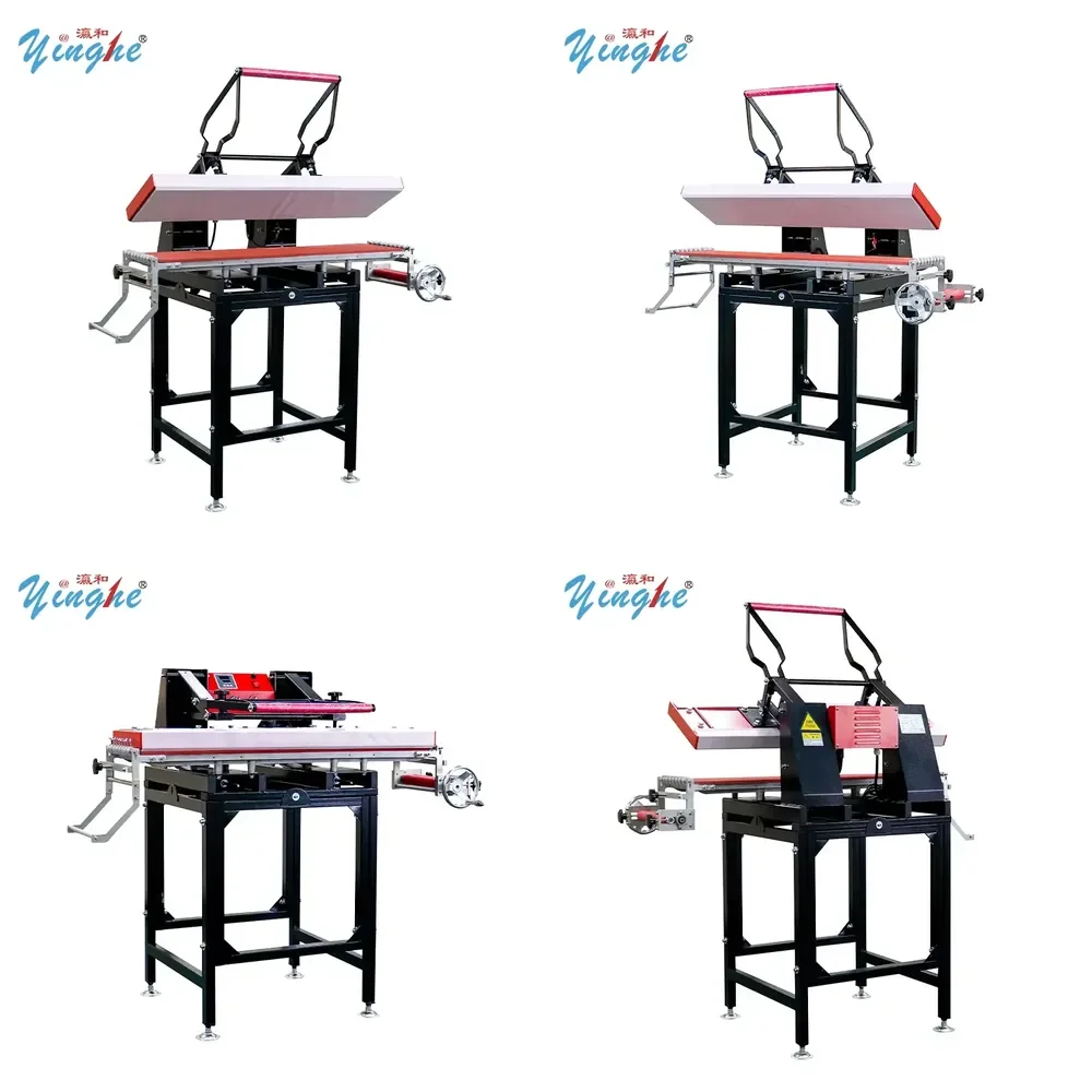 YINGHE 25*100cm High Precision Single Side Sublimation Heat Transfer Machine for Ribbon Lanyard Webbing Optional Stand Frame