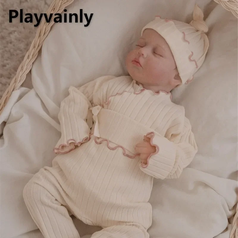 Spring Autumn Infant Home Wear Sets Soft Pit Stripe Lace Up Open Stitch Top+High Waist Belly Protection Pants Baby Clothes A8431